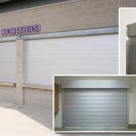 Counter shutter for concessions stand-Metro Garage Doors, Inc.
